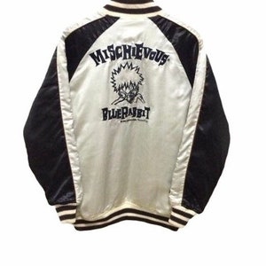 Sukajan Jacket Vintage Sukajan Mischievous Sukajan Japan Anime Embroidery Souvenirs Jacket Rare