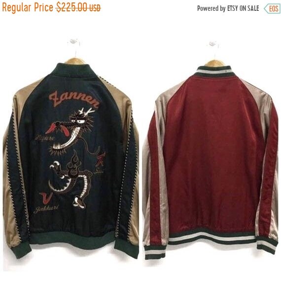 50% MEGA SALE Sukajan Jacket Vintage Sukajan Drago