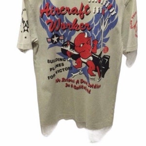 Vintage Ted Company Aircraft Worker T Shirt Rare
