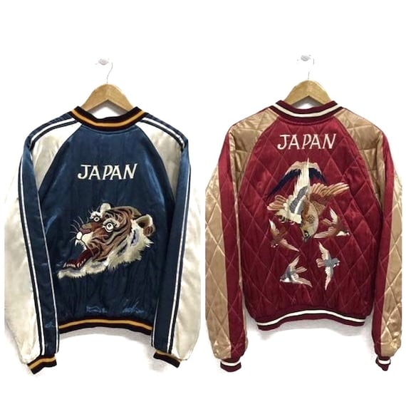 Sukajan Jacket Vintage Sukajan Tiger Roar Eagle Su