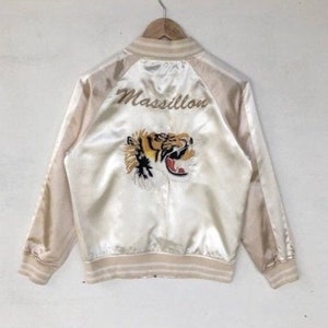 Sukajan Jacket Vintage Sukajan Tiger Rorr Japan Sukajan Japan Embroidery Souvenirs Jacket