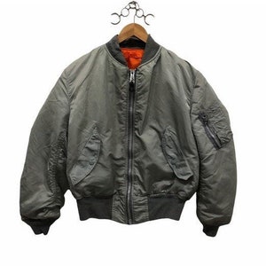 Vintage 90s Alpha Industries MA-1 Reversible Bomber Jacket Vintage 90s Alpha Industries MA-1 Reversible Bomber Jacket