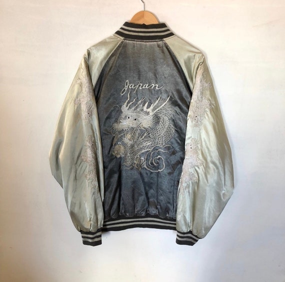 Sukajan Jacket Vintage Sukajan Japan Dragon Embroi