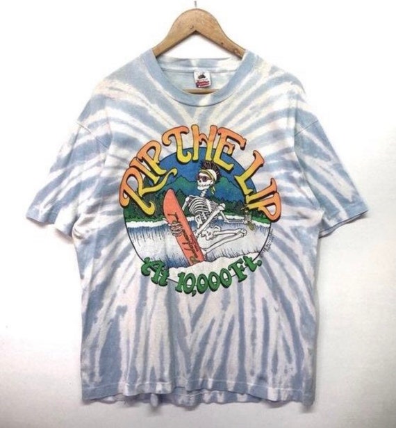 Vintage Skull Surf T Shirt Surf Skate Skateboardin