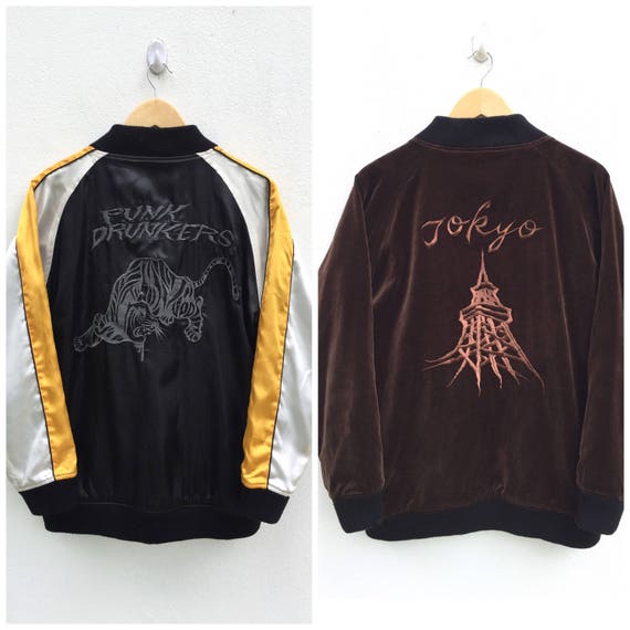 Sukajan Jacket Vintage Sukajan Punk Drunkers Sukaj