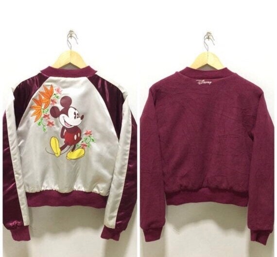 Sukajan Jacket Vintage Sukajan Japan Mickey Mouse