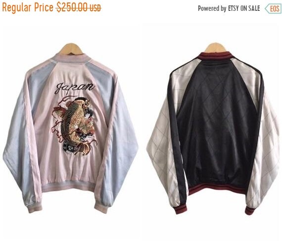 50% MEGA SALE Sukajan Jacket Vintage Sukajan Koi S