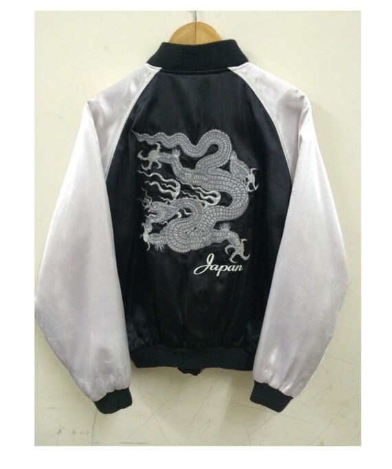 Sukajan Jacket Vintage Sukajan Japan Dragon Embroi
