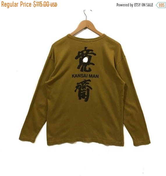 50% MEGA SALE Vintage Kansai Man Longsleeve T Shir