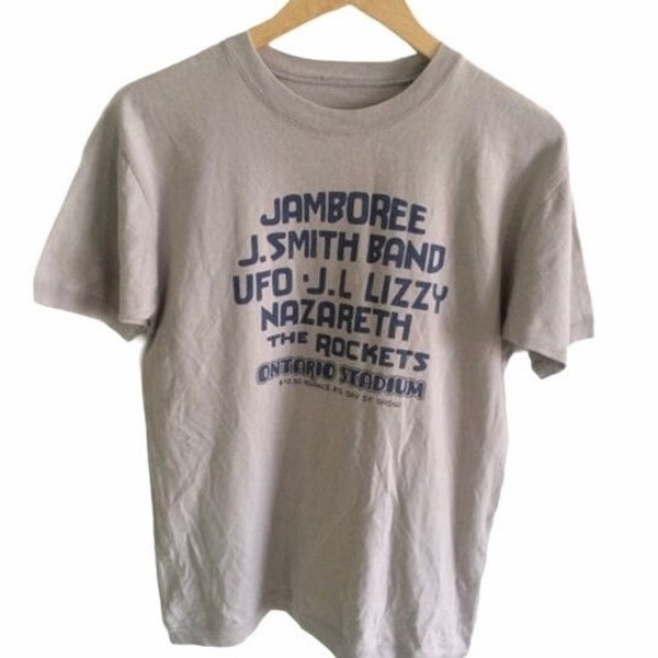 Vintage Jamboree Rock Band Nazareth UFO Pop Rock Metal Punk Tour T Shirt Rare