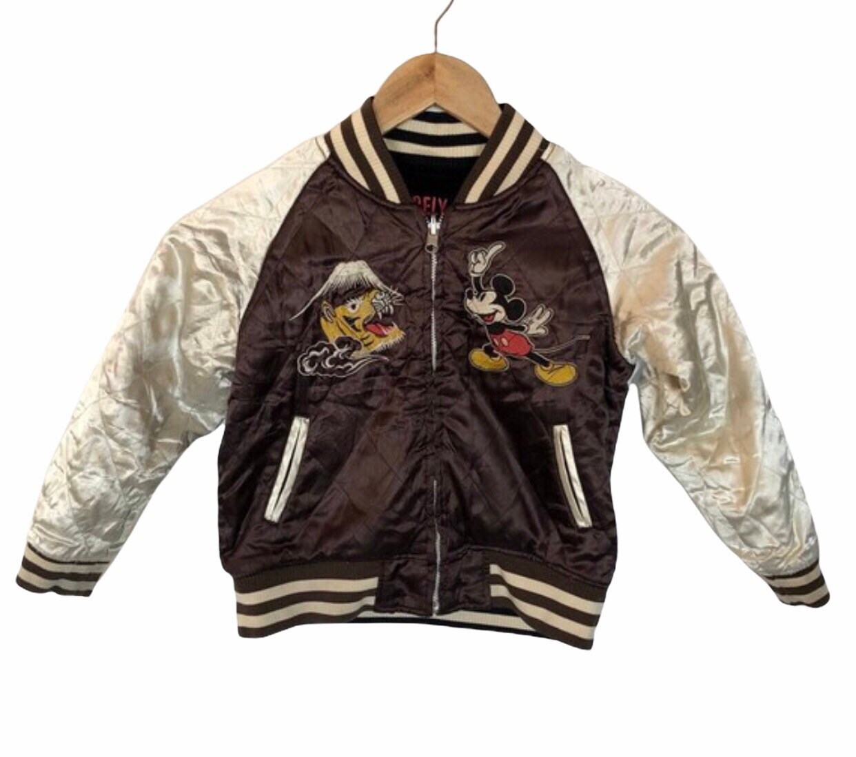 ジャケット・アウター Disney Mickey Reversible Vintage Sukajan ディズニー Disney ヴィンテージ 別珍 リバーシブル スカジャン