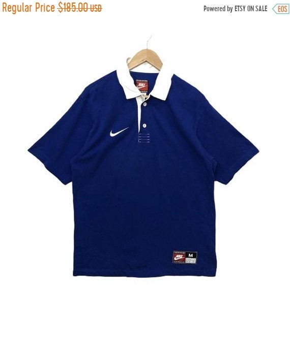 50% MEGA SALE Vintage Nike Rugby Shirt Polo Rugby