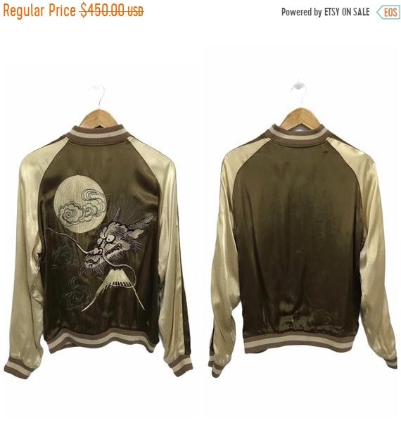 50% MEGA SALE Sukajan Jacket Vintage Sukajan Drago