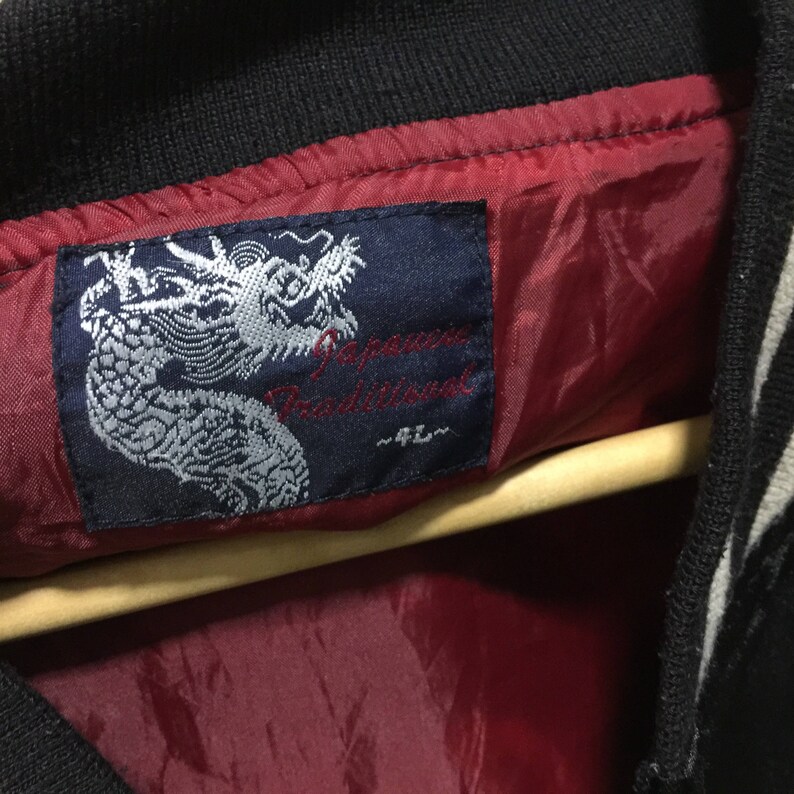 50/% MEGA SALE Sukajan Jacket Vintage Sukajan Japan Dragon Eagle Tiger Sakura Embroidery Souvenirs Jacket Rare