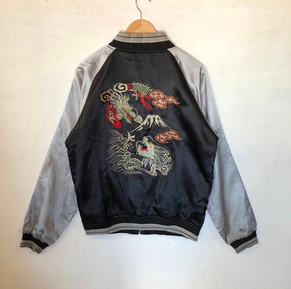 Sukajan Jacket Vintage Sukajan Japan Dragon Embroi
