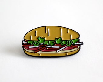 Banh Mi - 1" enamel pin & mini-zine bundle