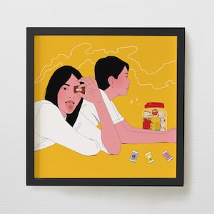 Art Print - Asian Nostalgia Snacks: Candy