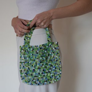 Green Glass Bead Tote