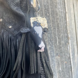Leather Cow Keychains