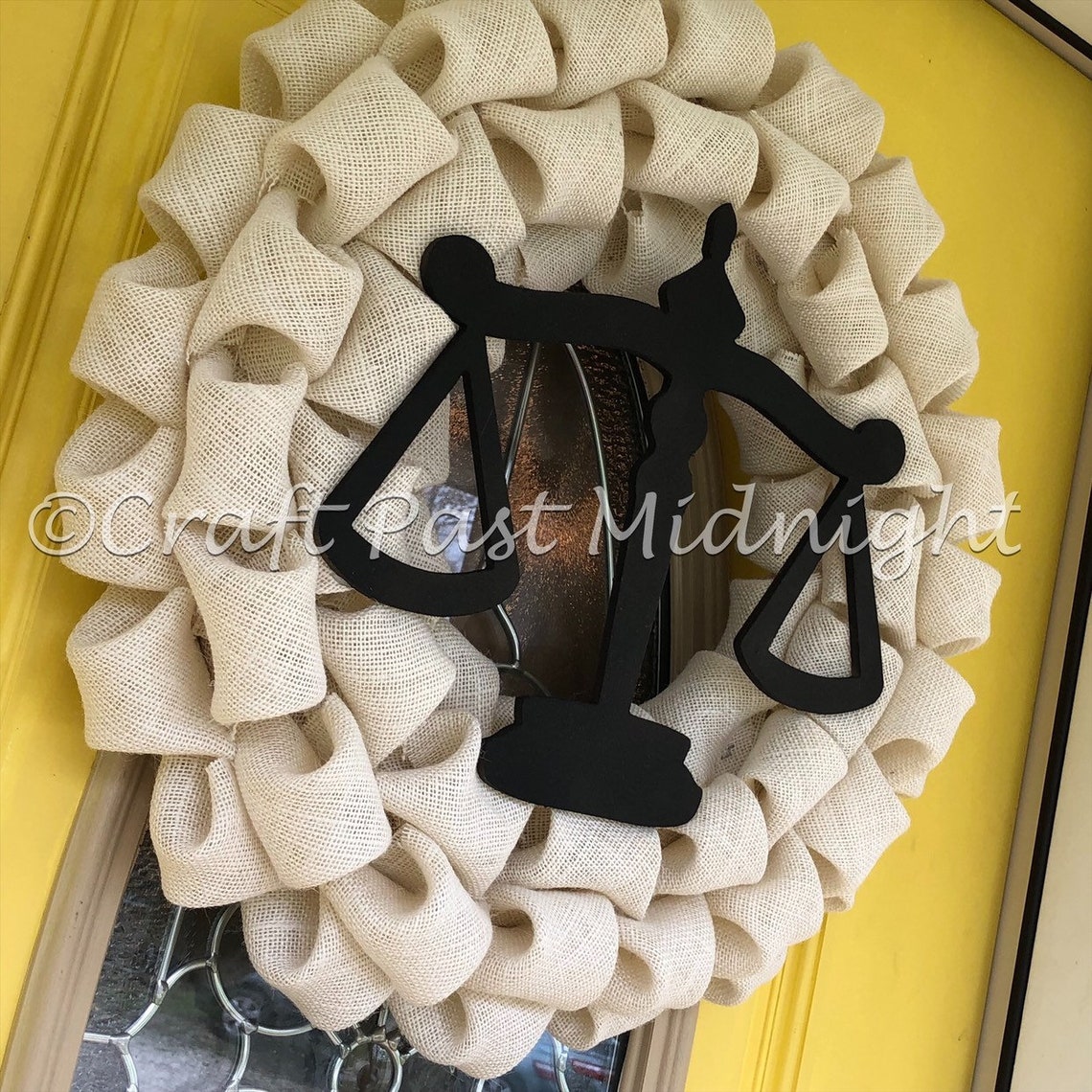 Law Office Decor Scales of Justice Wreath Lawyer Gift Etsy