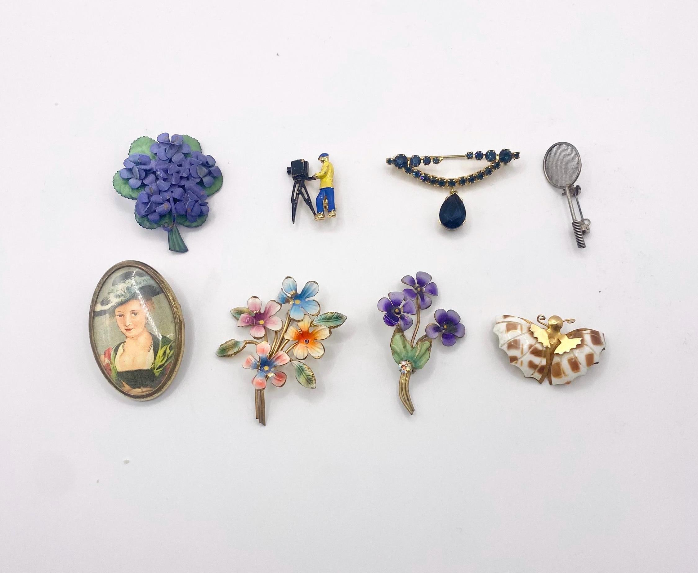 ヴィンテージブローチ１５個セット モチーフいろいろ - ヴィンテージ・ジュエリーとアクセサリーの