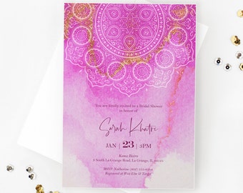 Mehndi Invitation Etsy