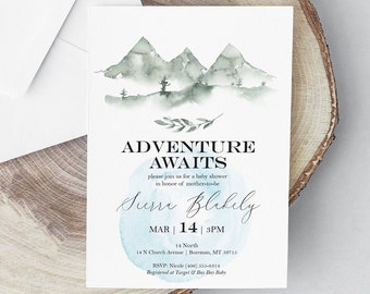 Mountain Baby Shower Etsy Mountain Baby Shower Etsy