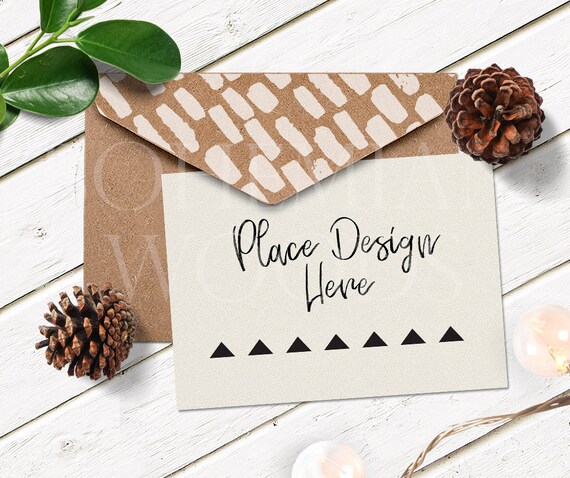 Invitation Mockup Social Media Branding 5x7 Kraft Invitation Mockup Social Media Branding 5x7 Kraft