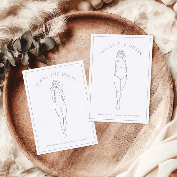 printable guess the dress bridal shower game Guess The Dress Fiesta Bridal Shower Game Wedding Shower Game Dress Ga main image 0