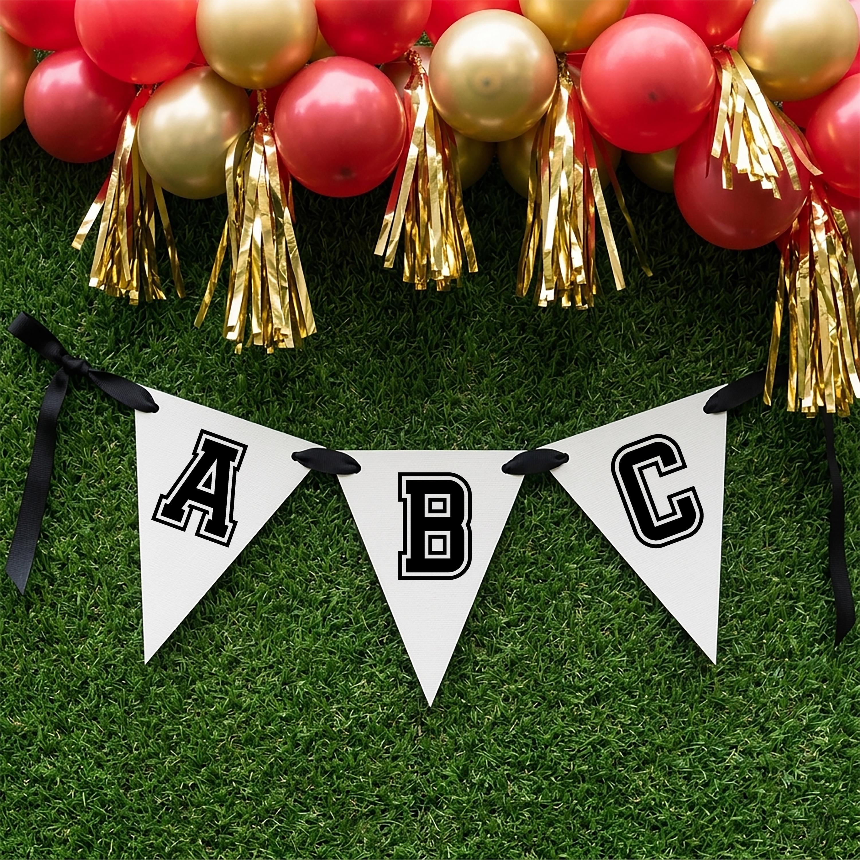 Spell Graduation Graduation Alphabet & Number Banner Printable – Spell Anything Sports ...