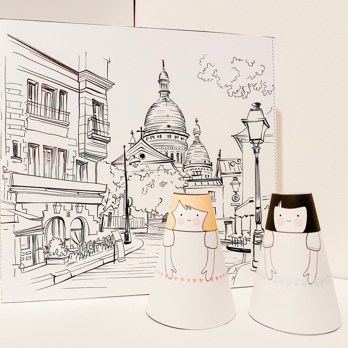 Printable French Paper Doll Kit Dolls Dresses Paris | Etsy