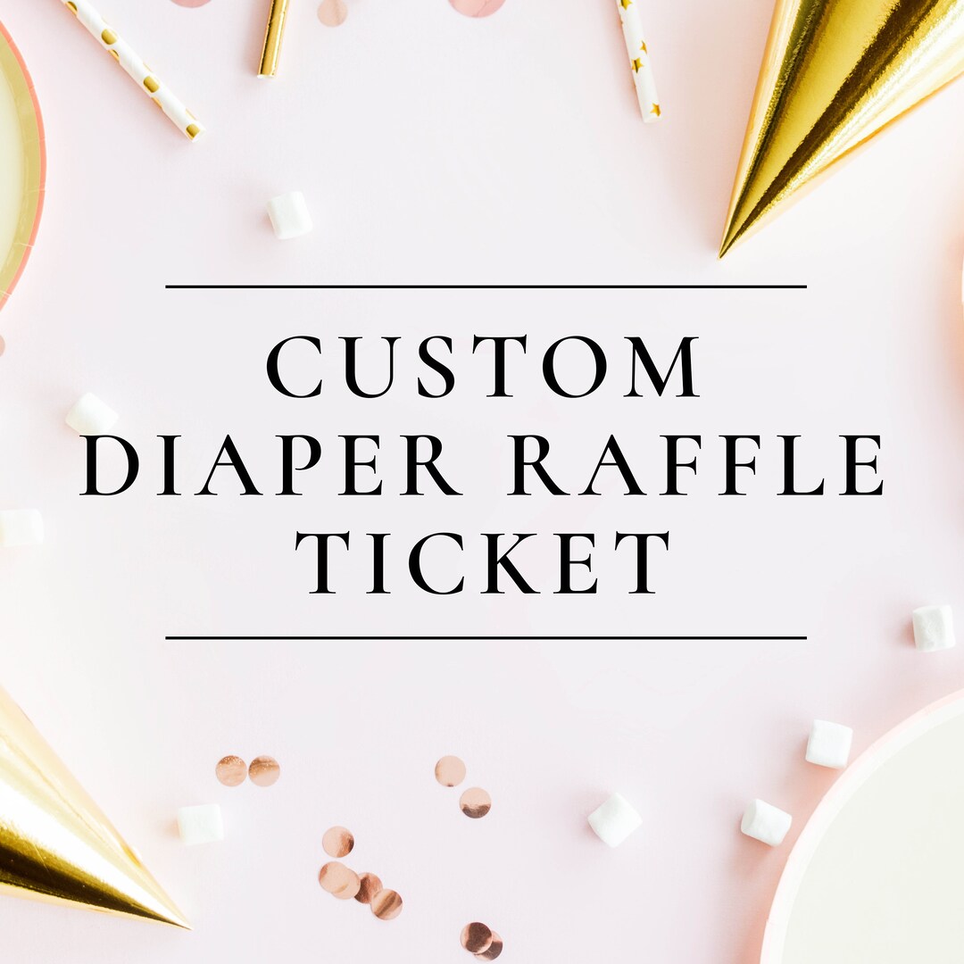 Shower Raffle Ticket Custom Diaper Raffle Ticket for Baby Showers, Baby Sprinkles - Etsy