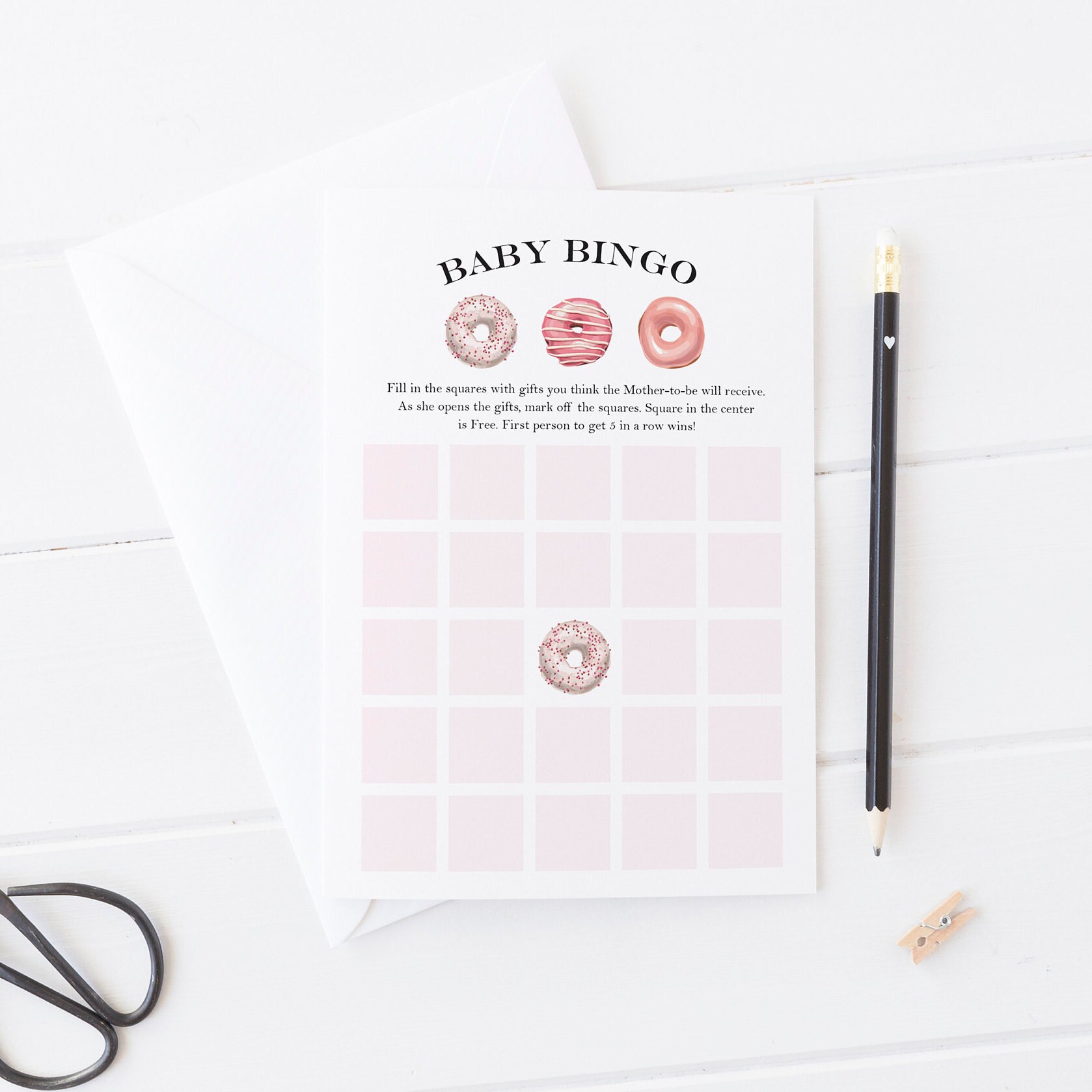 Baby Bingo Game Baby Shower Activity Printable Game Etsy