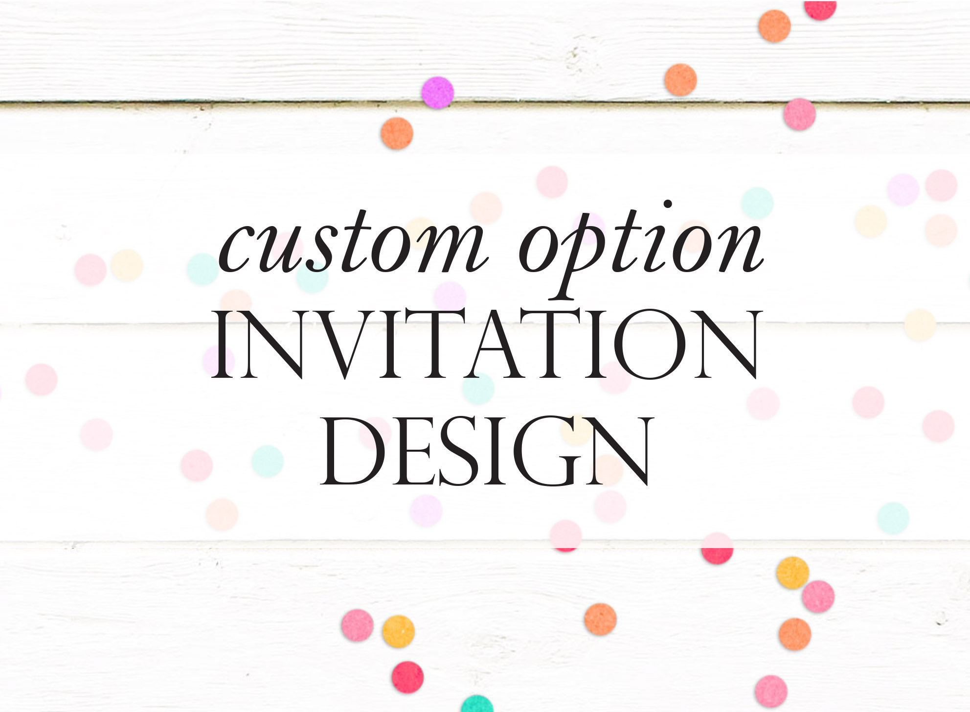 Custom 5x7 Invitation Design Option Unique Invitation - Etsy