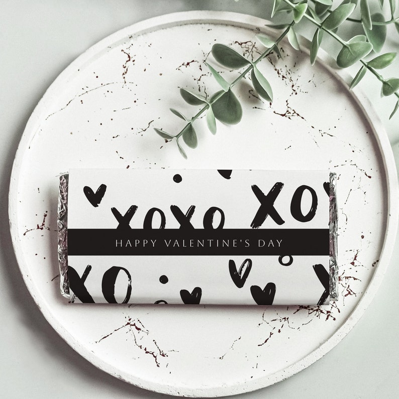 Printable Valentine Chocolate Bar Wrappers Editable Template - Etsy