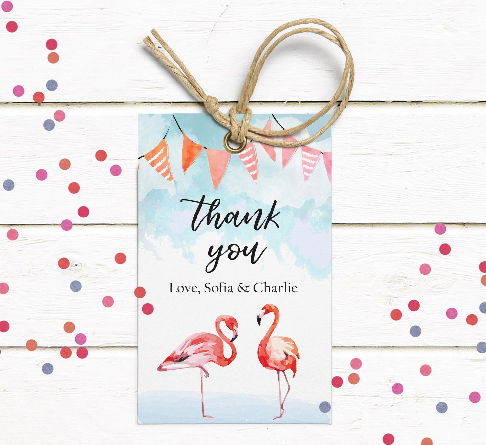 Printable Flamingo Stickers Watercolor Flamingo Instant | Etsy