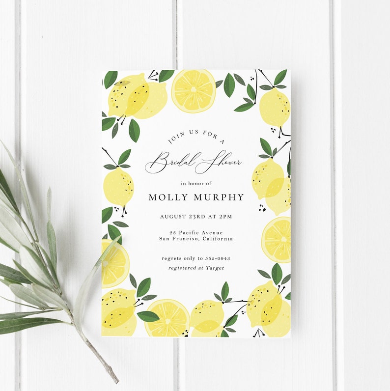 Lemon Printable Paper Banner Editable Banner Template - Etsy