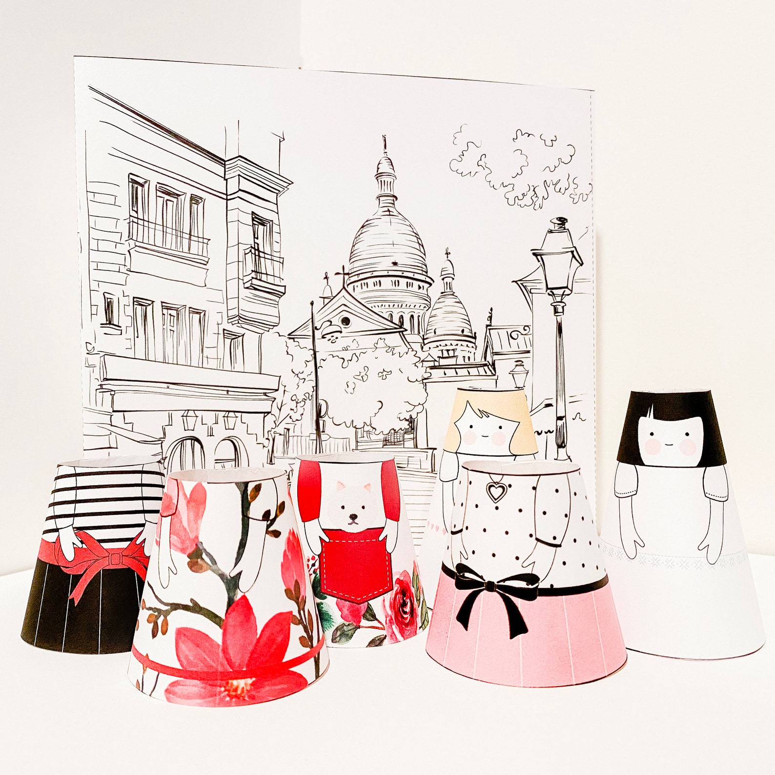 Printable French Paper Doll Kit Dolls Dresses Paris | Etsy