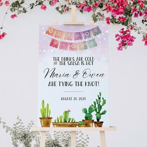 Fiesta Bridal Shower Bingo, Editable Shower Game Template, Cinco de Mayo theme, Festive, Wedding Shower Games, Instant Download, 5x7 image 7