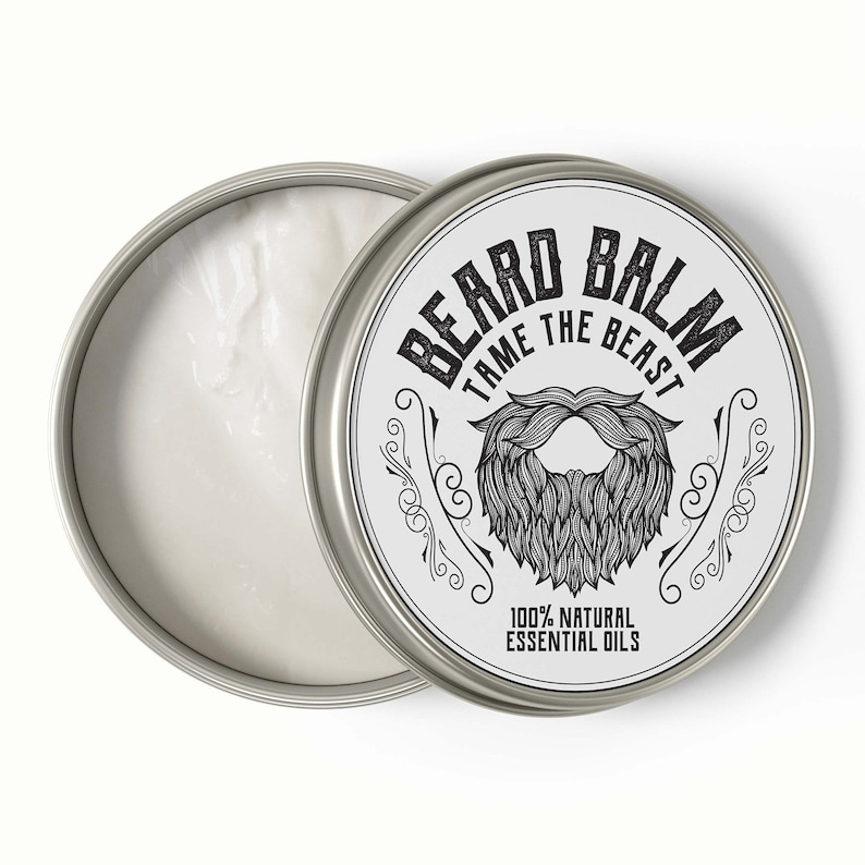 instant download essential oils printable beard oil label