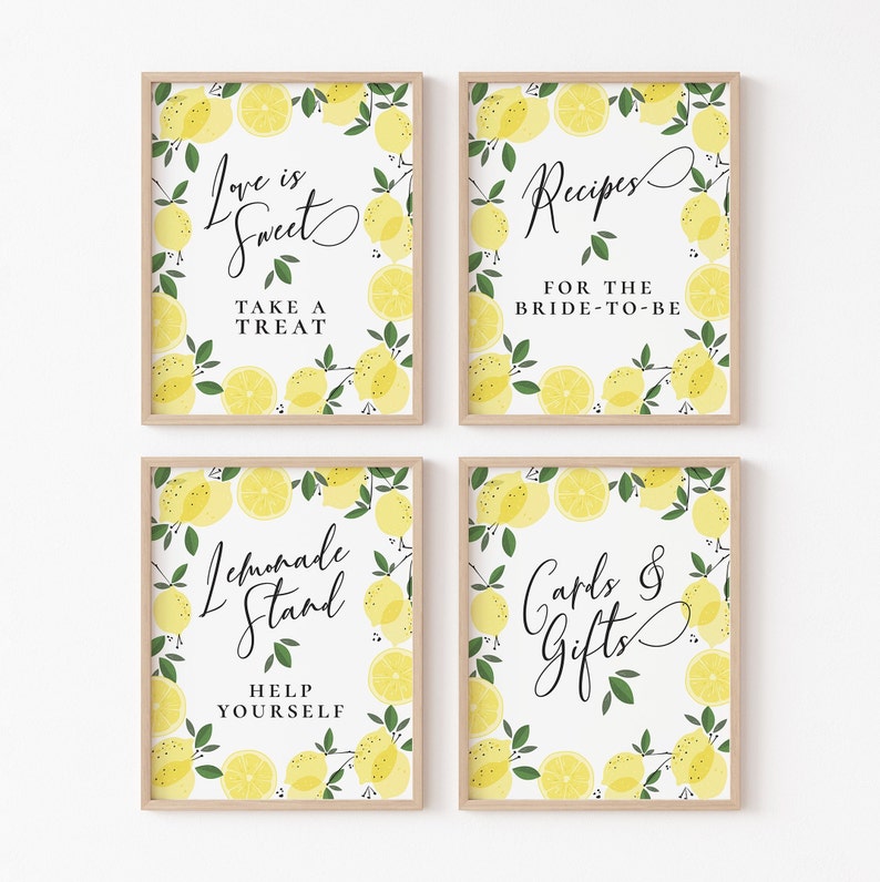 Lemon Printable Paper Banner Editable Banner Template - Etsy