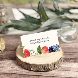 Bessenbuffetlabels, bewerkbare sjabloon, bruids-/babyshower, verjaardag, lunch, zoete bes, aardbei, bosbes, instant download