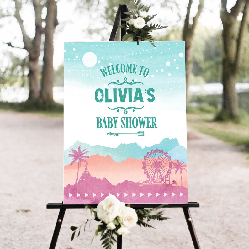 Custom Music Festival Print Shower or Event Sign Etsy