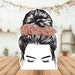 PRINTABLE Headband Editable Display Template Optional Branding Messy ...