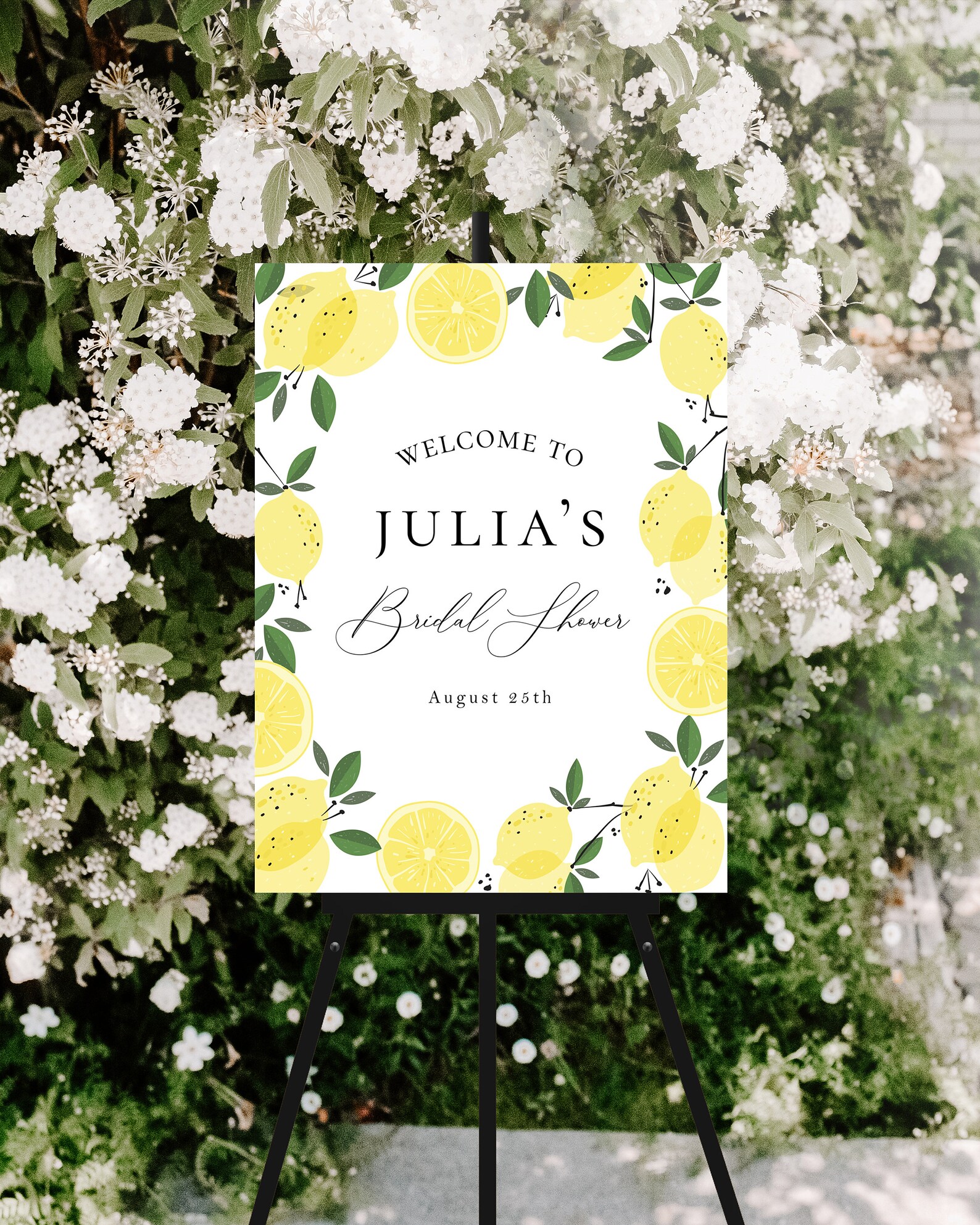 Lemon Printable Paper Banner Editable Banner Template - Etsy