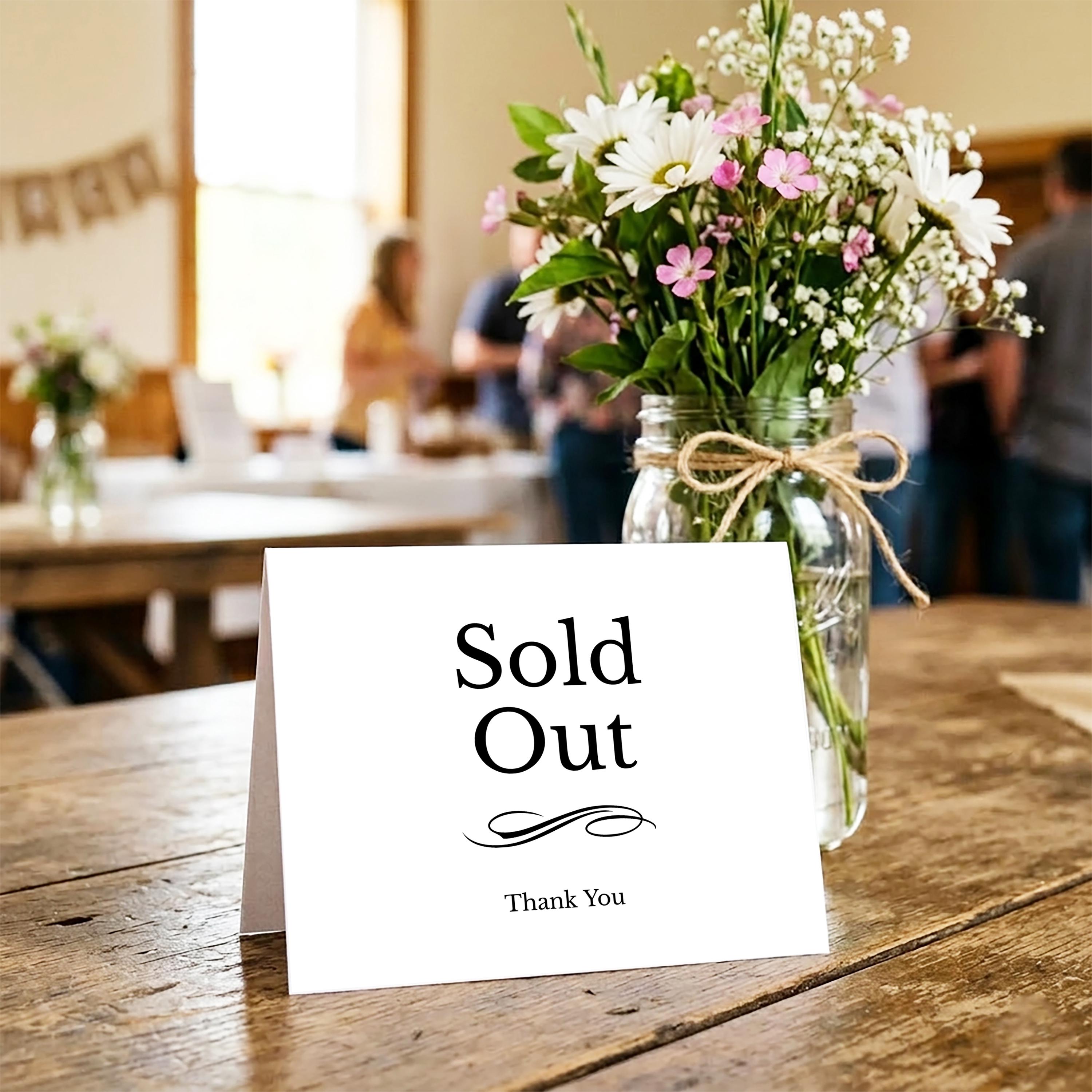 お家決まりました。It is sold out. Thank you. Sold Out Sign - Etsy