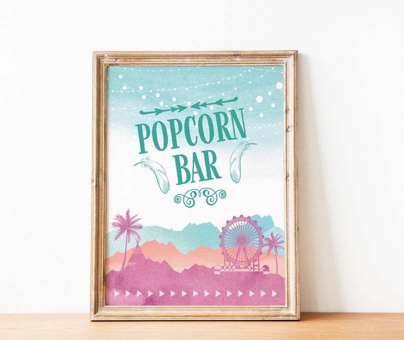 Custom Music Festival Print Shower or Event Sign Etsy