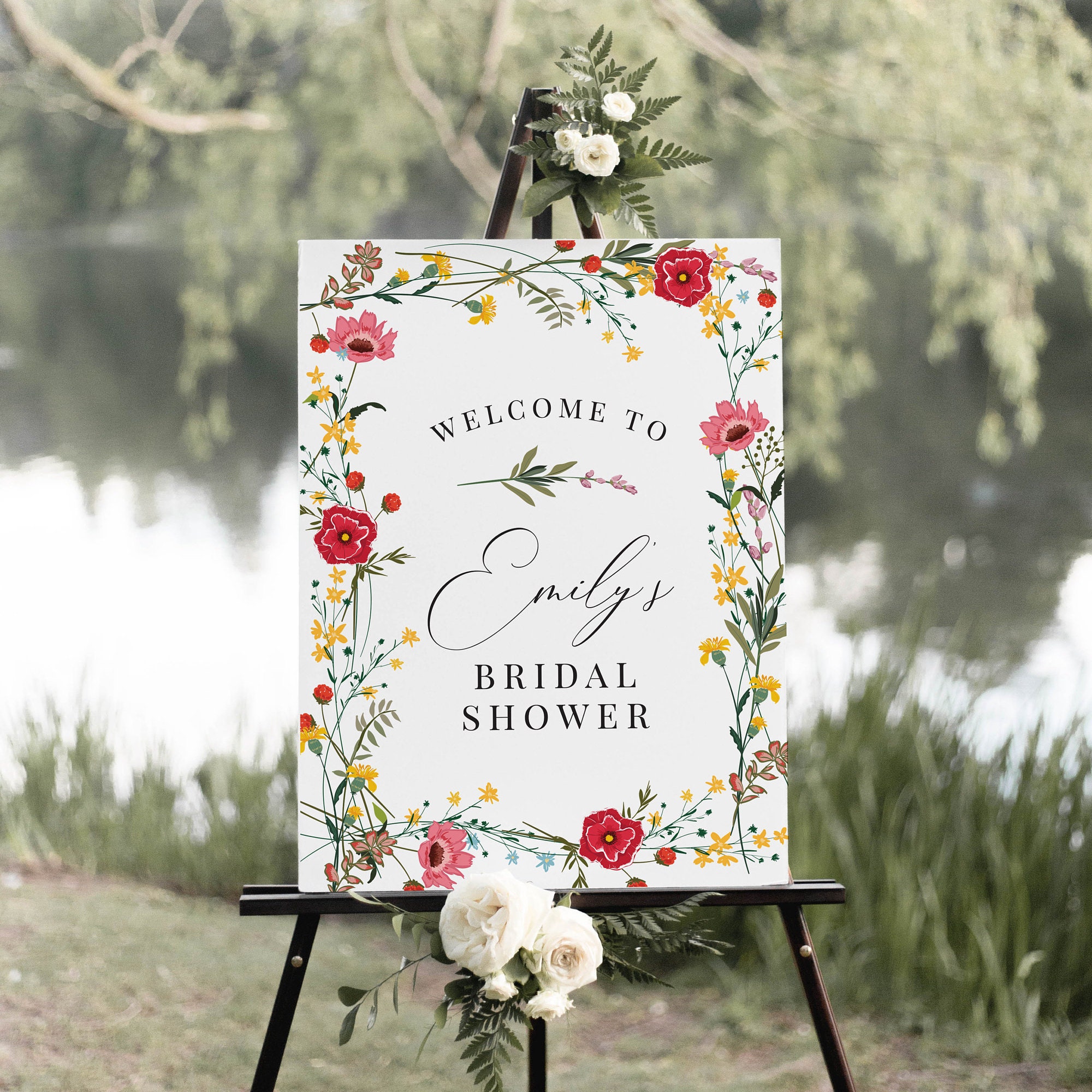 Wildflower Bridal Shower Invitation Editable Bridal or Etsy