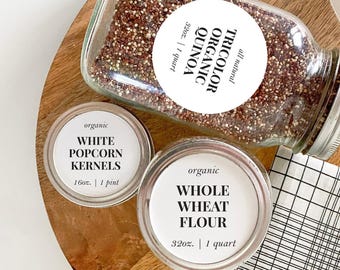 Editable Pantry Label Templates, Regular and Wide Mouth Label Sizes Included, Instant Download, Canning Labels