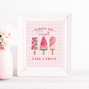 Popsicle Baby Shower Favor Print: Babies are Sweet (8x10 JPG & PDF)